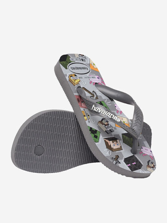 Kids' Sandals Gray Minecraft