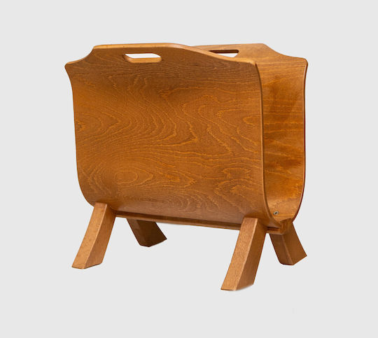 Wooden Magazine Rack M 37.5 X D 30 X H 40 Cm