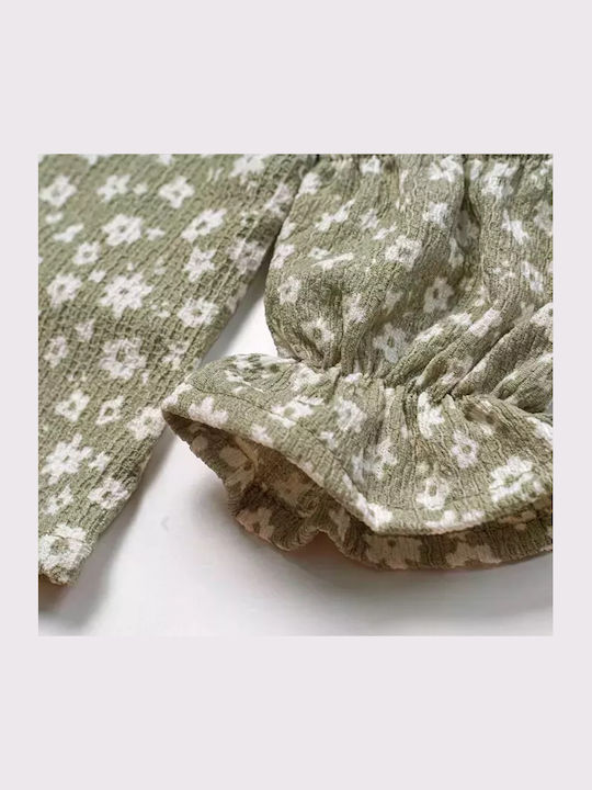 Kids' Set with Shorts Summer 2pcs Olive