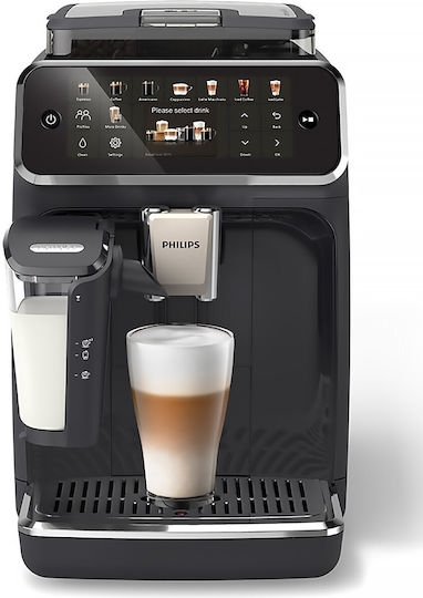 Philips Series 5500 Automatic Espresso Machine 1500W Pressure 15bar for Cappuccino with Grinder Black