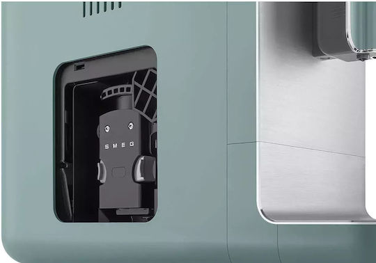 Smeg Μηχανή Espresso 1350W Πίεσης 19bar Πράσινη BCC12EGMEU