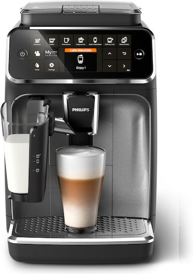 Philips Series 4300 Automatic Espresso Machine 1500W Pressure 15bar for Cappuccino with Grinder Black