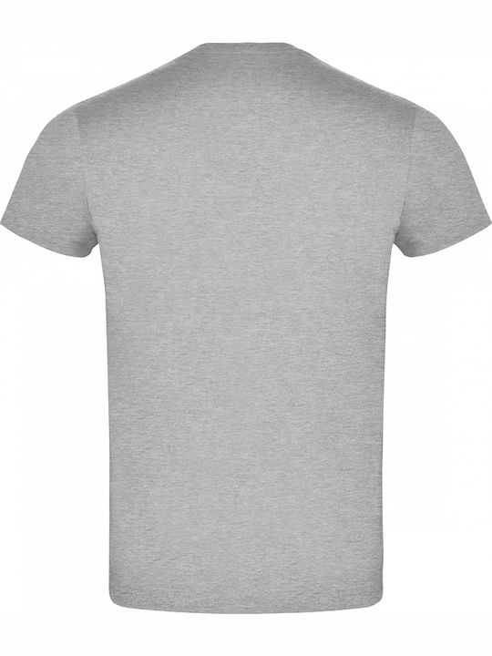 Roly Ανδρικό Διαφημιστικό T-shirt Κοντομάνικο Γκρι Ανοιχτο