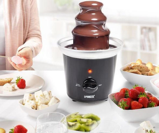 Princess Black Chocolate Fountain with 3 Flats 32W 15.4x15.4x24.5cm
