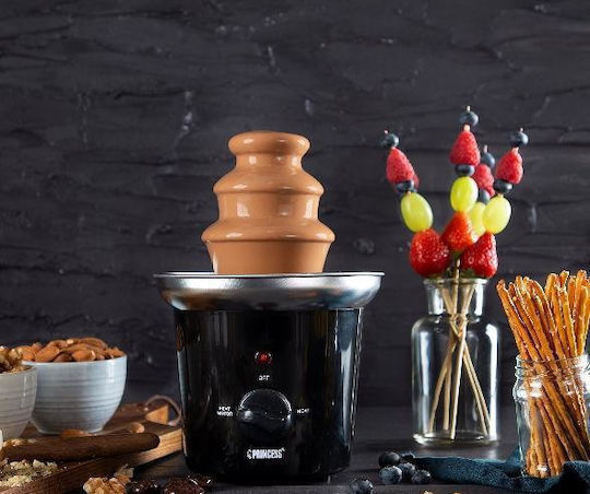 Princess Black Chocolate Fountain with 3 Flats 32W 15.4x15.4x24.5cm