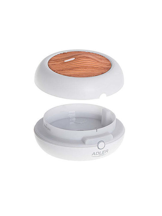 Adler LED Aromatherapie-Diffusor Ultraschall Weiß 70ml