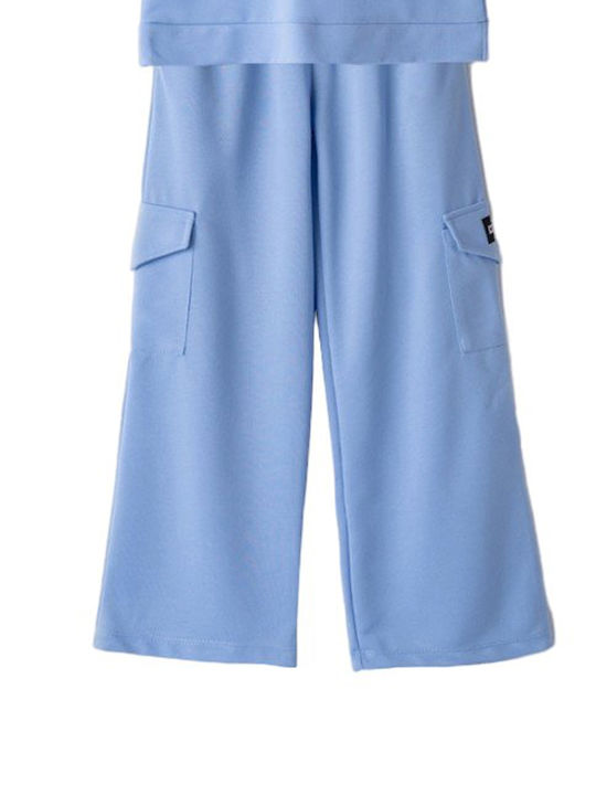 Set pentru copii cu pantaloni Vară 2buc Sky Blue