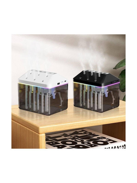 LED RGB Ароматерапевтичен дифузер овлажнител 900ml & BT говорител J7 Черен LED RGB Ароматерапевтичен дифузер овлажнител 900ml & BT говорител J7 Черен