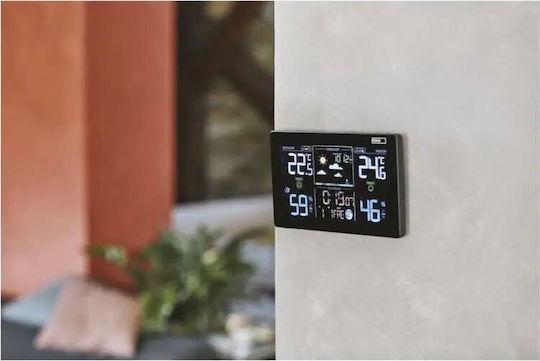 Emos EMS985 Ασύρματος Μετεωρολογικός Σταθμός Ψηφιακός Επίτοιχος Μαύρος