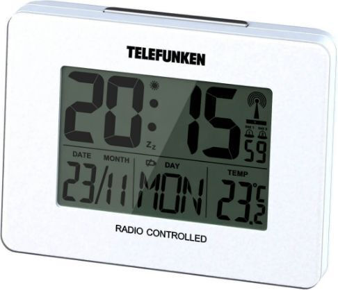 Telefunken 00889 Ασύρματος Μετεωρολογικός Σταθμός Ψηφιακός Επιτραπέζιος Λευκός