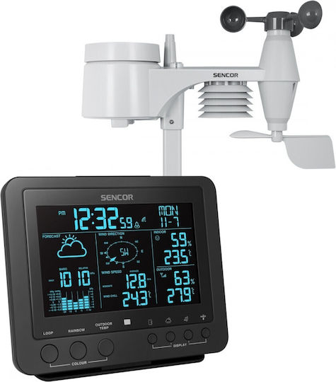 Sencor SWS 9700 Wireless Digital Weather Station Wall Mounted / Tabletop Black
