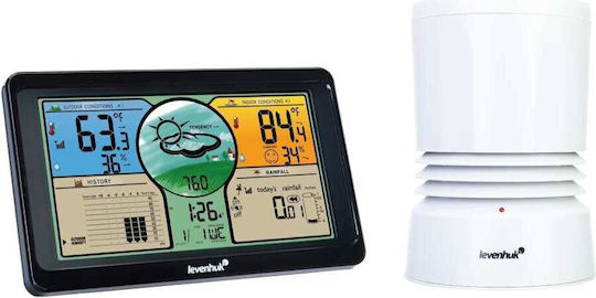 Levenhuk Wezzer Plus LP70 Wireless Digital Weather Station Tabletop Black