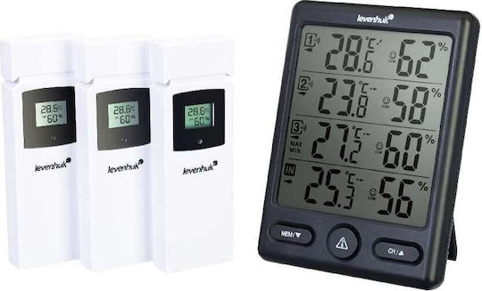 Levenhuk Wezzer Plus LP20 Wireless Digital Weather Station Tabletop Black