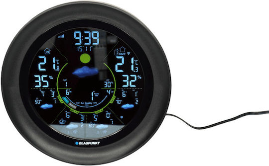 Blaupunkt GCT-13-WS65BK Ασύρματος Μετεωρολογικός Σταθμός Ψηφιακός Επιτραπέζιος Μαύρος