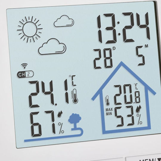 TFA Life Wireless Digital Weather Station Tabletop White
