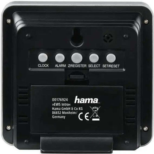 HAMA Ews 00186301 Wireless Stație meteorologică Digital De masă Alb