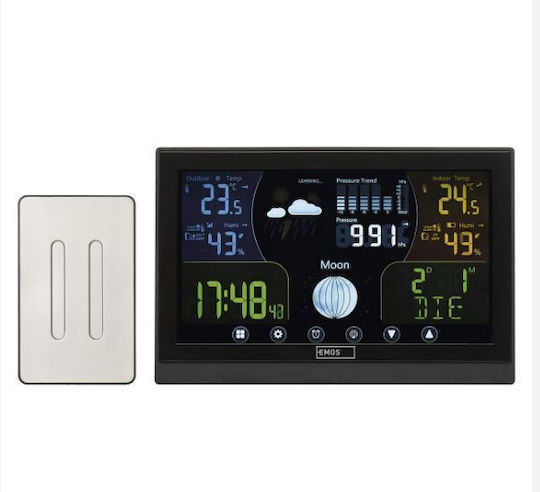 Emos EMS986 Drahtlos Wetterstation Digital Wandmontiert Schwarz