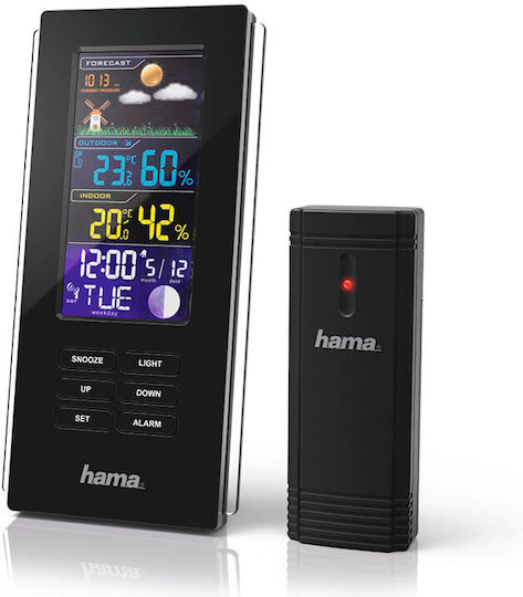 HAMA Color Edge Wireless Digital Weather Station Tabletop