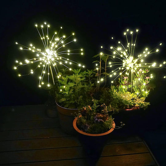 150 LED Lights 0.9 m Warm White Solar Firework Type