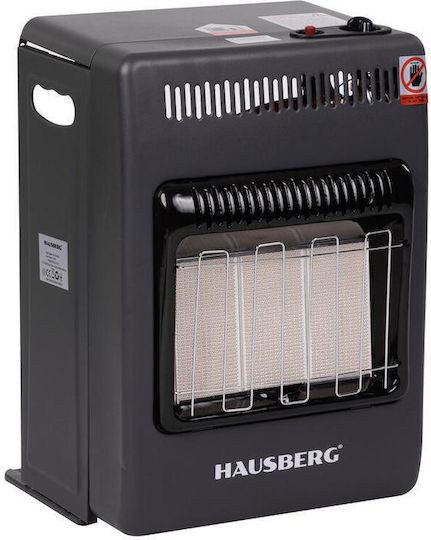 Hausberg Ceramic Gas Heater 4200W Black 32x26x52cm