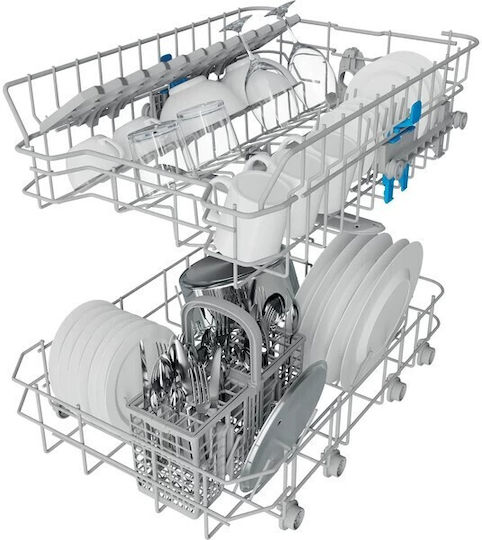 Indesit Freistehender Geschirrspüler für 9 Gedecke B45xH85cm Inox