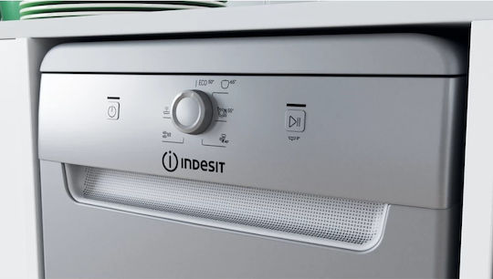 Indesit Ελεύθερο Πλυντήριο Πιάτων για 10 Σερβίτσια Aqua Stop Π45xY85εκ. Inox