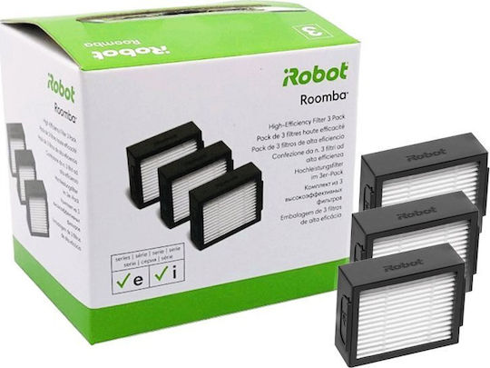 iRobot Roomba e5 AeroForce Φίλτρα Hepa Σκούπας Υγρών/Στερεών Συμβατά με iRobot 3τμχ