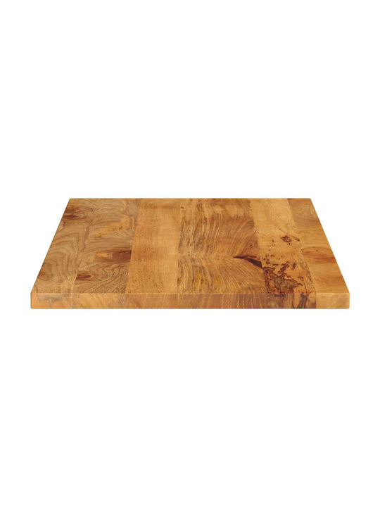 vidaXL Rectangular Table Surface made of Solid Wood in Brown Color 100x60x2.5cm 371600 1pcs