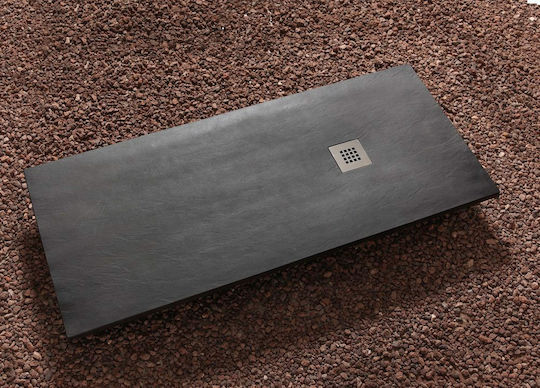 Tema Rectangular Shower Artificial Stone 180x80cm Anthracite