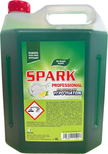 Spark Επαγγελματικό Υγρό Πιάτων με Άρωμα Λεμόνι 4lt
