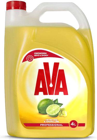 AVA Офис бюро Течно за Миене на Съдове с Аромат Оцет и лайм 1x4л