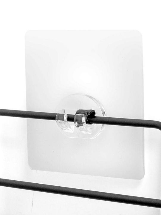 Vilde Corner Wall Mounted Bathroom Shelf Metallic 23x23x10cm Black
