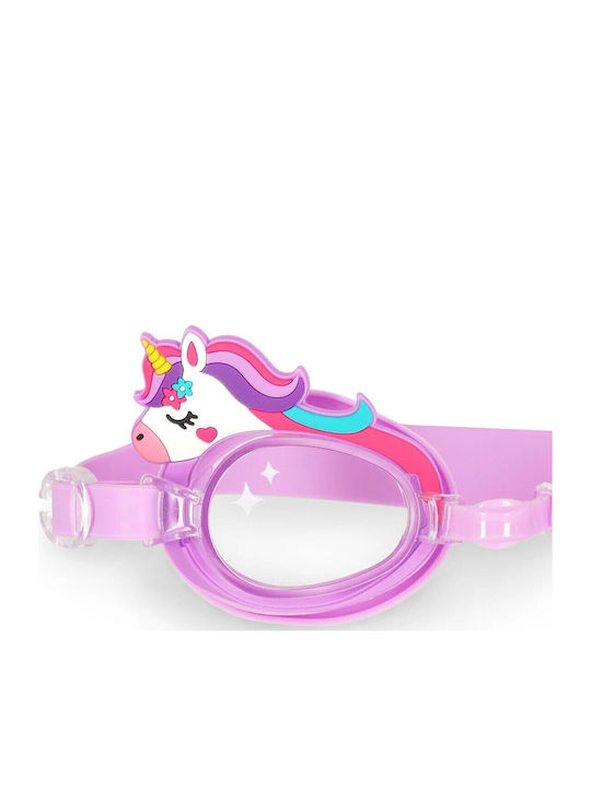 Legami Milano Swimming Goggles Kids with Anti-fog Lenses Pink