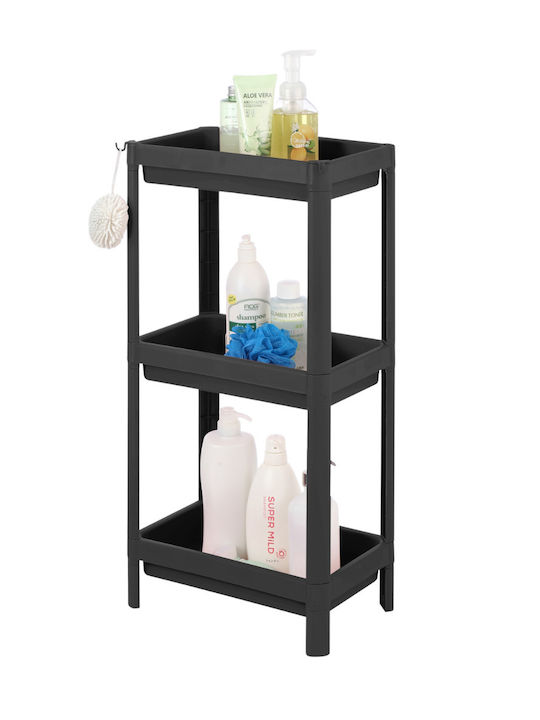 TnS Montat pe perete Raft Baie Plastic Albă