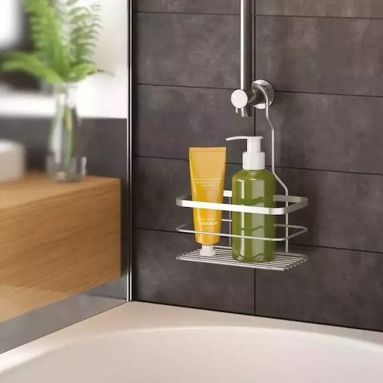 Metaltex Wall Mounted Bathroom Shelf Metallic 20x12x29cm