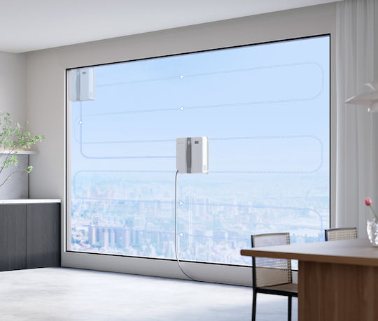 Ecovacs Winbot Mini Window Cleaning Robot 3200pa Win-slam 3.0 Technology 9-step Protection System During Use White-grey