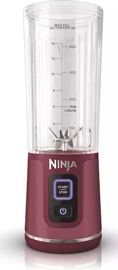 Ninja Blast Μπλέντερ με Πλαστική Κανάτα 530 ml 7.4V Cranberry