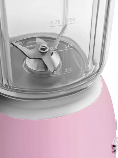 Smeg 50er Stil Mixer mit Tritan Kanäta 1,5 l 800W Rosa