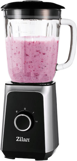 Zilan Mixer mit Glas Kanäta 1,5 l 1000W Schwarz Zilan