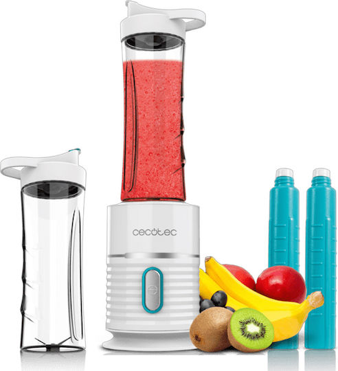 Cecotec Power Titanium Μπλέντερ με Γυάλινη Κανάτα 600 ml 500W Λευκό