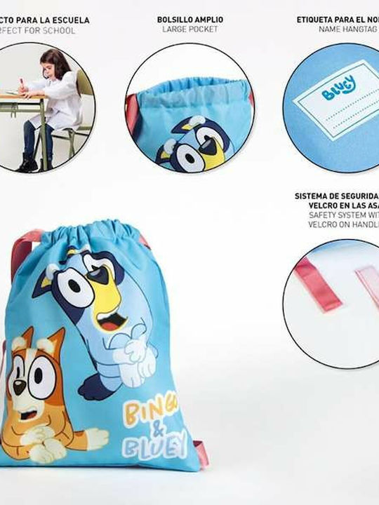 Backpack Strings Bluey Blue 27 X 33 Cm