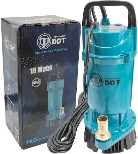 Pompa submersibilă pentru apă curată Ddt Qdxs-0.4f 400 W 1,5 m³/h 2860 rpm 18 metri