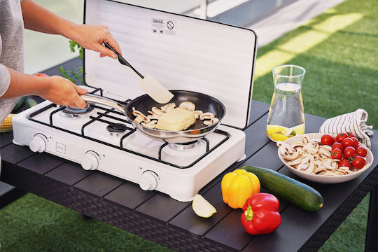 Stella Countertop Burner Flüssiggas Triple Weiß