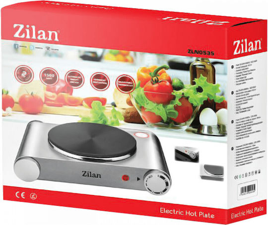 Zilan Enamel Countertop Single Burner Gray