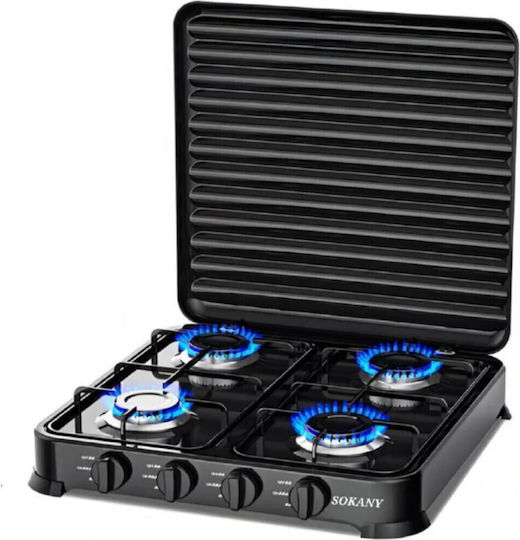Sokany Countertop Burner Flüssiggas with 4 Burners