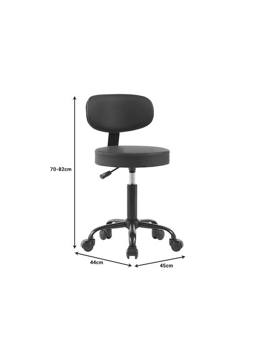 Ergonomic Office & Desk Stool with Backrest Mafeshi White 45x44x70cm