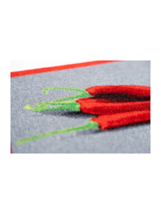 Sdim Buon Appetito Kitchen Mat Runner with Anti-slip Underlay Red 50x150εκ.
