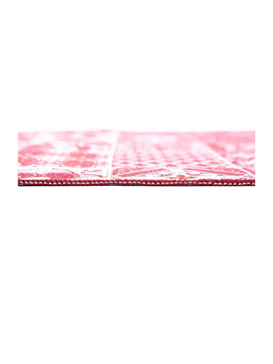 Sdim Chalet Küchenmatte für den Flur mit rutschfestem Unterlage Rosa 54x140εκ.
