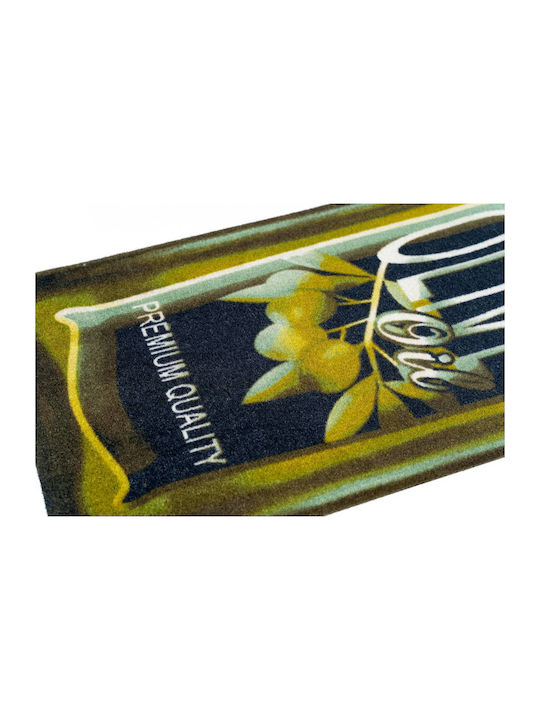 Sdim Premium Olive Oil Χαλάκι Κουζίνας Διάδρομος με Αντιολισθητικό Υπόστρωμα Πράσινο 50x150εκ.