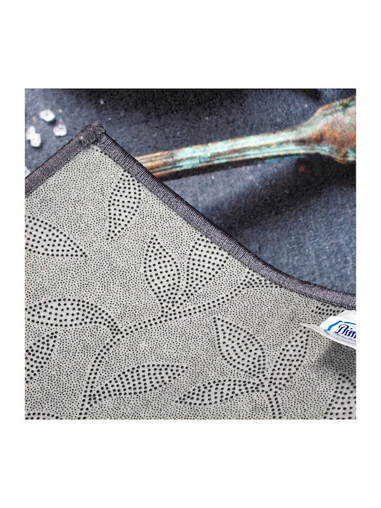 Dimcol Spices 245 Kitchen Mat Runner with Anti-slip Underlay Gray 80x200εκ.